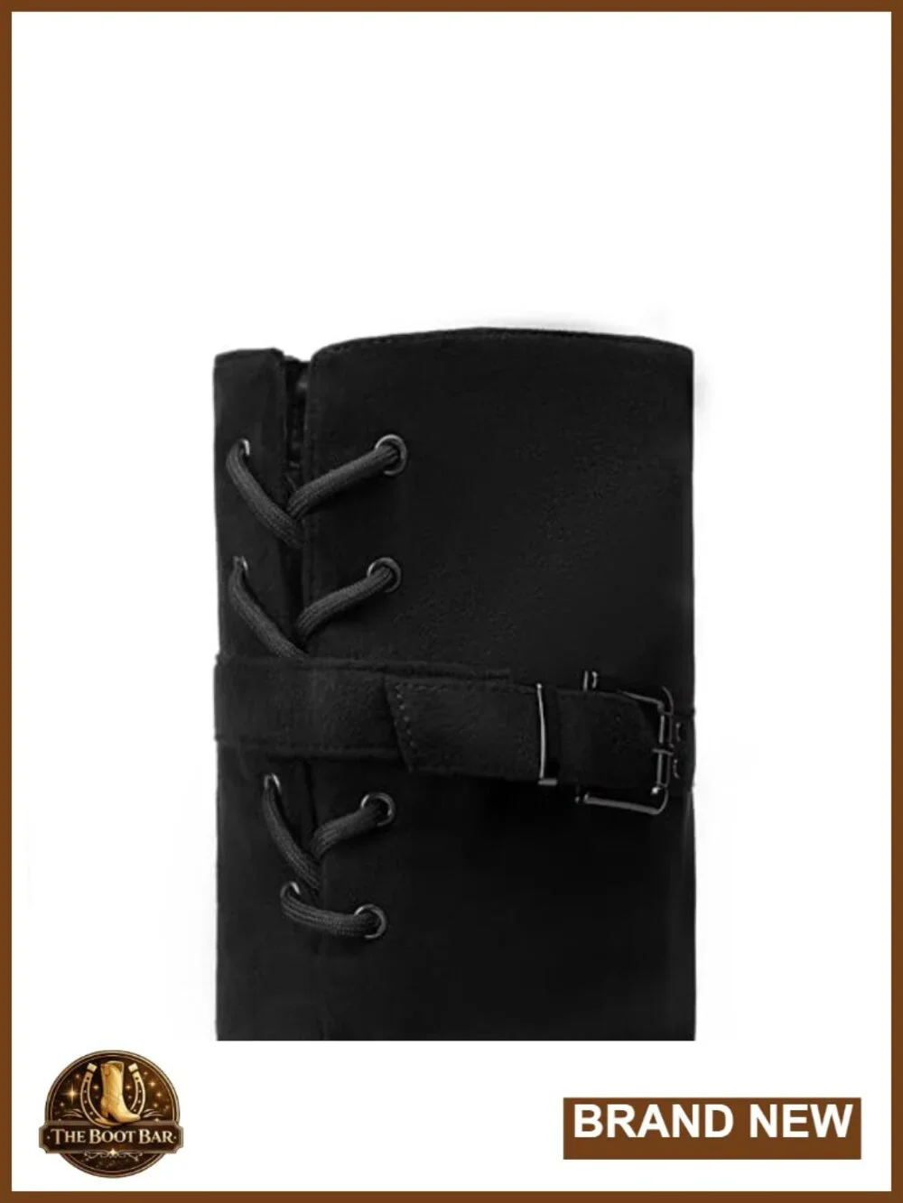 Over the Knee Flat Boots Faux Suede Faux Fur Lining Slouch Thigh High Buckle Zip